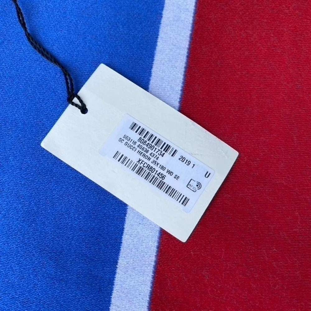 🆕⭐️GUCCI🌟 NEW LTD ED. Sig. Heron Logo Wool Scarf UNISEX (2019) | New w. tags!